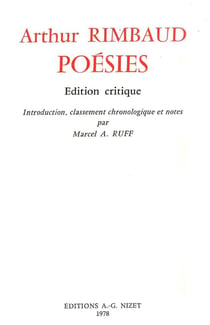 Poésies : Édition critique- introduction, classement chronologique et notes par Marcel A. Ruff