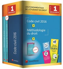 Pack étudiant n1 découverte  code civil 2016 g05066 + methodologie g04813 + prime droit privé g9274