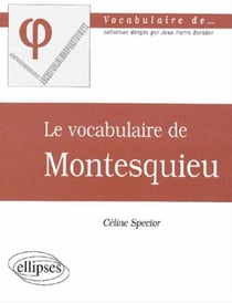 Vocabulaire de Montesquieu (Le)
