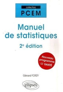 Manuel de statistiques pour la L1 santé (2e édition)