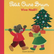 Petit ours brun vive noël