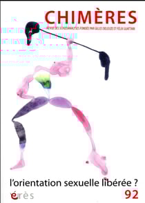 Revue Chimères n.92 : l'orientation sexuelle libérée