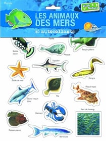 Les animaux des mers - 65 autocollants