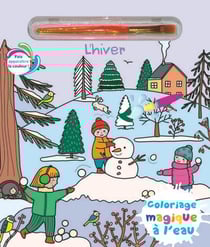 Coloriages magiques a l'eau l'hiver