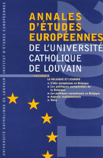 Annales d'études européennes de l'UCL t.5