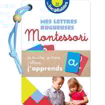 Les incollables : mes lettres rugueuses Montessori