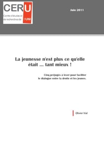 La jeunesse n'est plus ce qu'elle était...tant mieux !