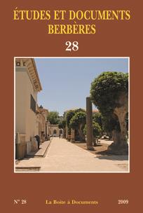 Études et documents berbères n.28 (édition 2009)