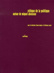 Critique de la politique autour de miguel abensour