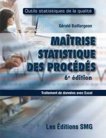 Maitrise statistique des procedes, traitement de donnees avec excel + brochure (6. ed.) (package)