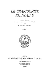 Le chansonnier français U t.1