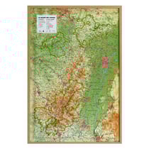 Carte en relief du massif des Vosges