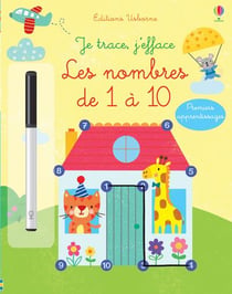 Je trace, j'efface - les nombres de 1 à 10