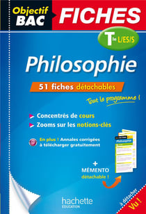 Objectif bac : philosophie - terminale - fiches détachables