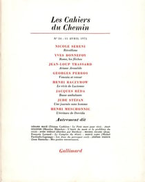 Les cahiers du chemin
