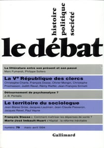 Revue le débat t.79 - mars-avril 1994