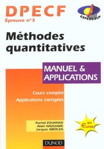 Dpecf epreuve 3 - methodes quantitatives - manuel et applications