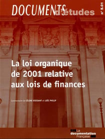 La loi organique de 2001 relative aux lois de finances, n°501