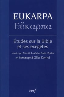 Eukarpa études sur la bible et ses exégètes