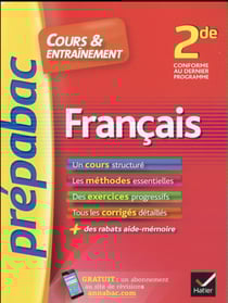 Prépabac cours & entraînement - français - 2nde