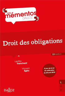 Droit des obligations (23e édition)