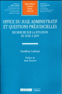 Office du juge admnistratif et question prejudicielles