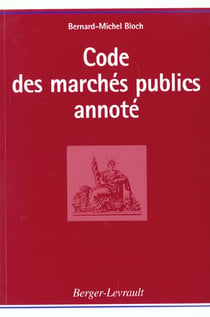 Codes des marches publics annote - 6e edition