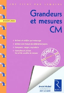 Une fiche par semaine - grandeurs et mesure - cm1 - fiches à photocopier