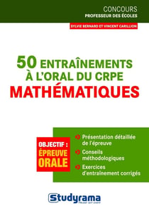 50 entraînements à l'oral du CRPE - mathématiques, sciences et technologies