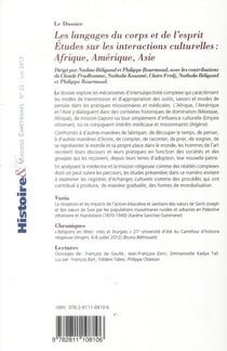 Histoire et missions chrétiennes n.22 : les langages du corps et de l'esprit