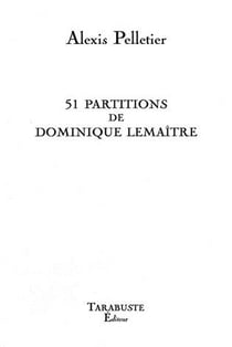 51 partitions de dominique lemaitre - alexis pelletier