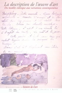La description de l'oeuvre d'art - du modele classique aux variations contemporaines