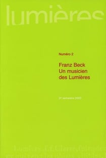 Lumières n.2 : Franz Beck - un musicien des lumières