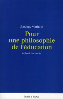 Pour une philosophie de l'éducation