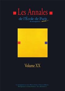 Les annales de l'EPM Tome 10