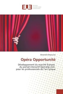 Opéra Opportunité : De veloppement du marche  franc ais du portail interactif OperaOp.com pour les professionnels de l'a