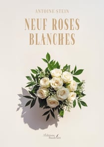 Neuf roses blanches