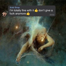 I'm Totally Fine With It * Don't Give A Fuck Anymore *