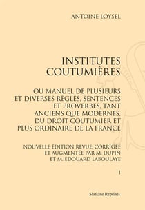 Institutes coutumières