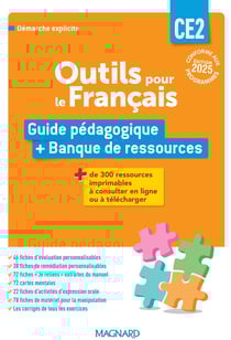 Outils pour le français : CE2 : Guide pédagogique + Banque de ressources (édition 2025)