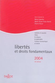 Libertes et droits fondamentaux - notions et sources, l'etre, le citoyen, le justiciable, l'acteur economique et socia (10e edition)