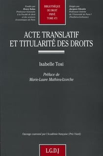 Acte translatif et titularité des droits