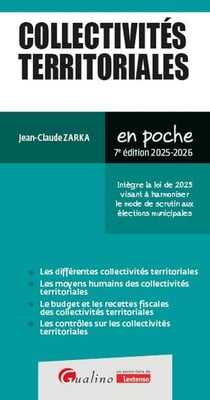 Collectivités territoriales : Intègre la loi de 2025 visant à harmoniser le mode de scrutin aux élections municipales (édition 2025/2026)