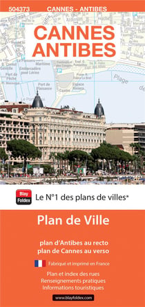 Cannes Antibes : plan de ville (édition 2019)