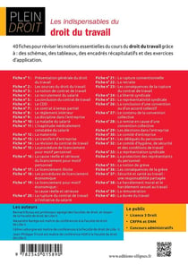 Plein Droit : les indispensables du droit du travail