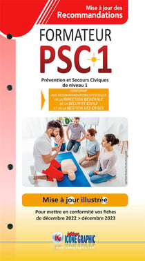 Fiches de mise à jour du Guide du formateur PSC1 selon les recommandations de décembre 2023 (6e édition)