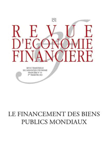 Revue d'économie financière n.151 : Le financement des biens publics mondiaux