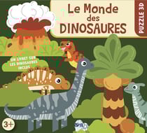 Coffret puzzle 3D : Le monde des dinosaures