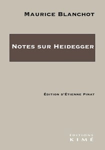 Notes sur Heidegger