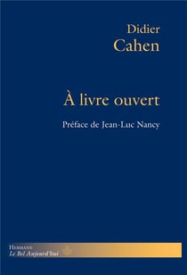 À livre ouvert : Blanchot, du Bouchet, Cohen, Derrida, Jabès, Laporte